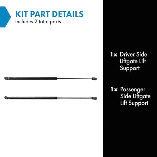 TRQ Driver & Passenger Side Liftgate Lift Support Shock Strut Set Compatible with 2017-2021 Kia Sportage - Image 2