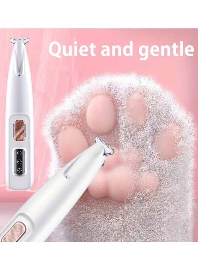 ماكينة تشذيب مخالب الكلاب مزودة بإضاءة LED، ماكينة تشذيب شعر الحيوانات الأليفة مقاومة للماء بالكامل مع شاشة عرض LED، ماكينة حلاقة الكلاب للعناية الشخصية بشفرة عريضة 18 مم - Image 5