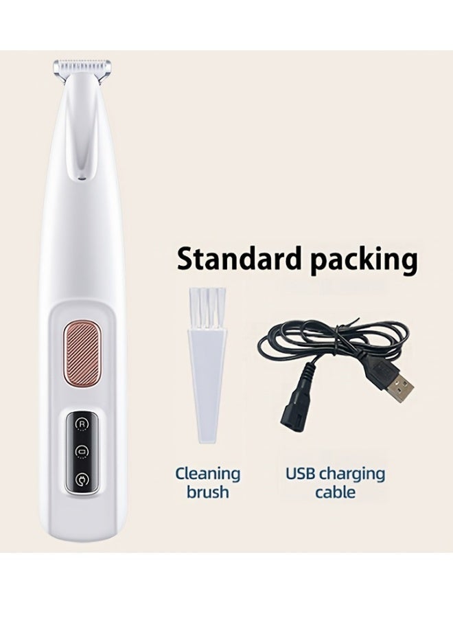 ماكينة تشذيب مخالب الكلاب مزودة بإضاءة LED، ماكينة تشذيب شعر الحيوانات الأليفة مقاومة للماء بالكامل مع شاشة عرض LED، ماكينة حلاقة الكلاب للعناية الشخصية بشفرة عريضة 18 مم - Image 4