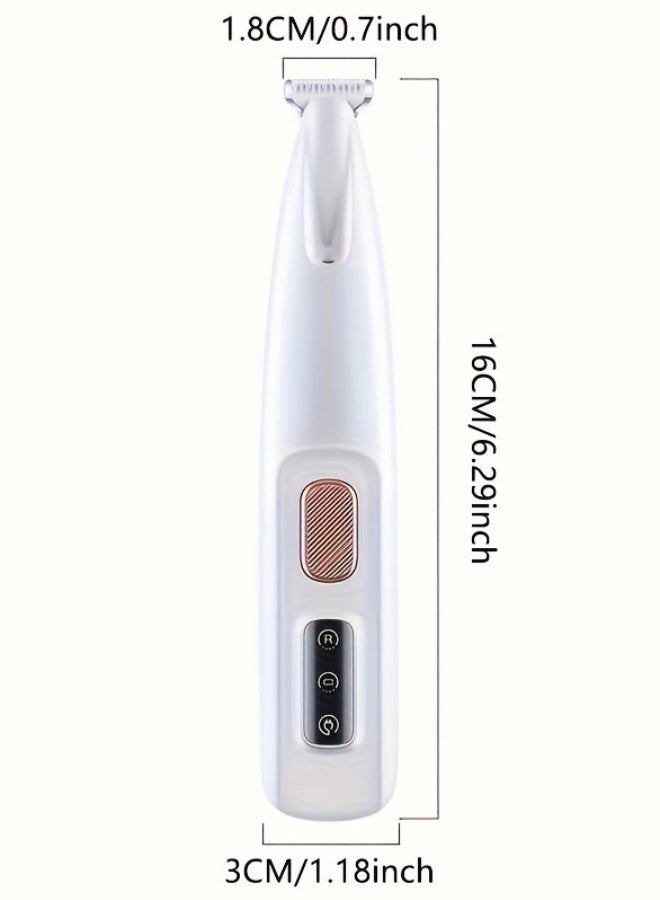 ماكينة تشذيب مخالب الكلاب مزودة بإضاءة LED، ماكينة تشذيب شعر الحيوانات الأليفة مقاومة للماء بالكامل مع شاشة عرض LED، ماكينة حلاقة الكلاب للعناية الشخصية بشفرة عريضة 18 مم - Image 3