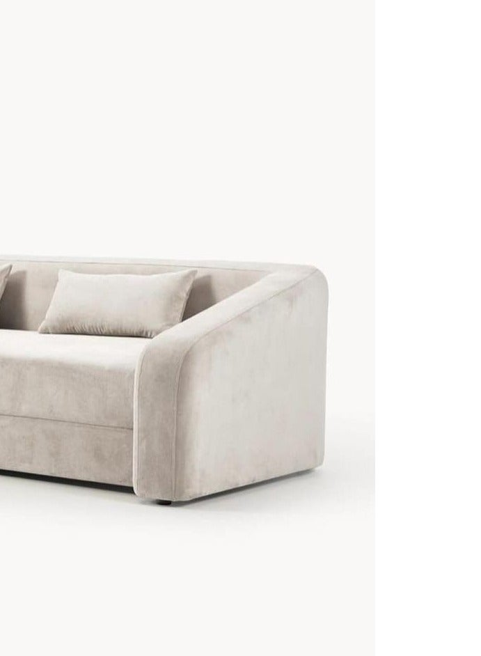 Other Manufacturer Sofa suitable for three people, soft velvet fabric, size 210*85*90 cm, seat height 45 cm - Image 2