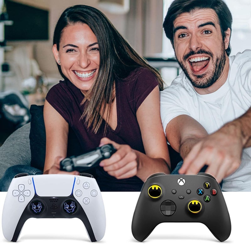 Jaeespon 6PCS Thumb Grip Stick Cover, Wireless Controllers Game Remote Joystick Cap, Non-Slip Silicone Handle Protection Cover Brand: - Image 5