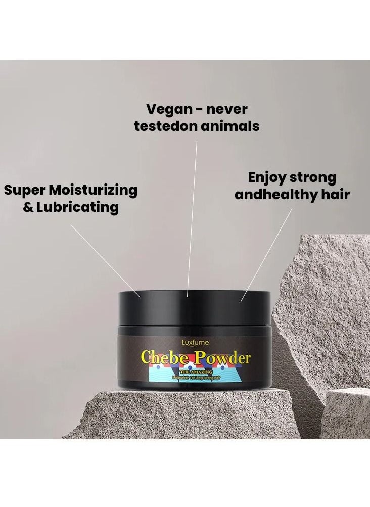 Luxfume Chebe Powder Authentic From Miss Sahel Chad, Africa. Hair Growth Formula Super Moisturizing All Natural Hair Mask. 100% Authentic African Hair Growth Powder 30g  - Image 3