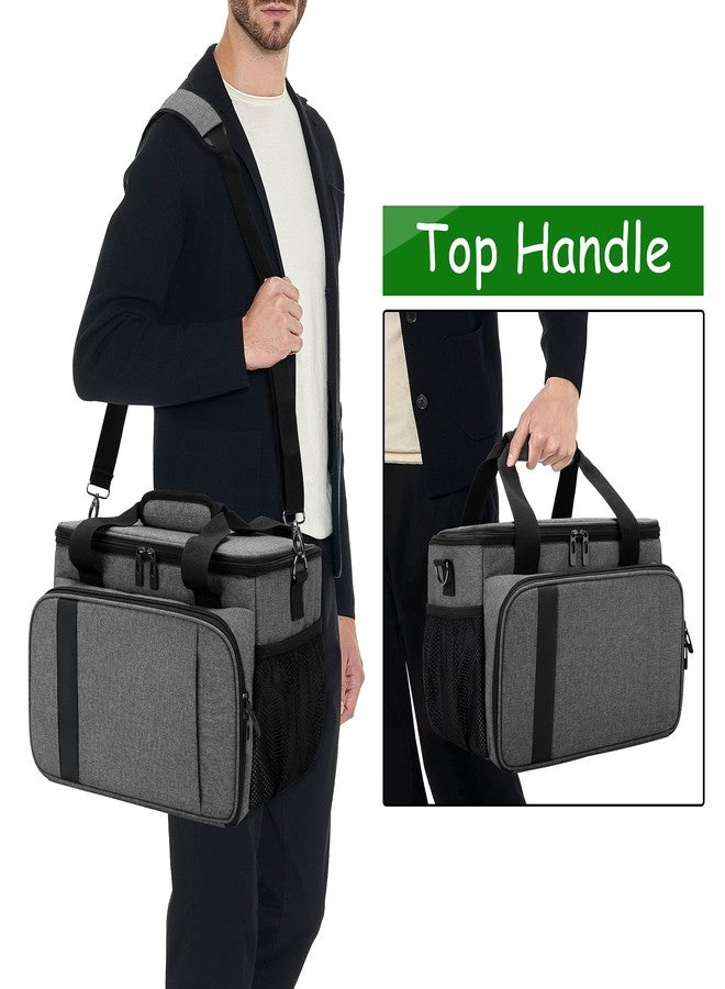 CURMIO Game Console Carrying Case Compatible for Xbox Series X, Portable Carrying Bag with Shoulder Strap for Controllers, Cables, Headsets, Ideal for Game Player, Gray, Patent Pending, Bag Only - Image 4