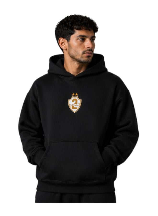 Al-Ahli Saudi FC Al Ahli Asia Champions Black Oversized Hoodie - Image 1