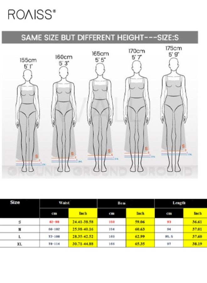 roaiss Banquet Party  Suspender  Maxi Spaghetti Strap Dress for Women Evening Dresses Side Slit Backless Long-Length Prom Ball Gown Elegant High Waist Slim Solid Dress - Image 5