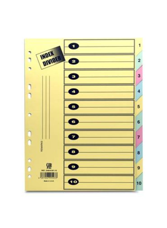 SAB  Separators Bristol - A4 Size - 10 Colored - Image 4