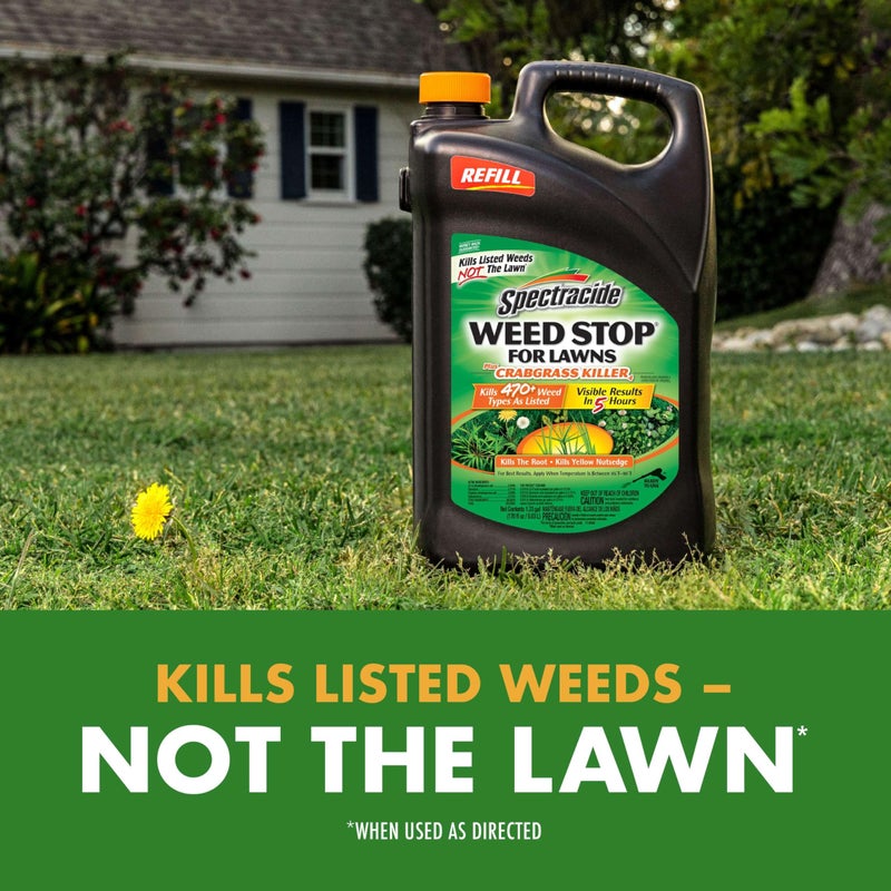Spectracide Weed Stop For Lawns Plus Crabgrass Killer AccuShot Refill, 1.33 Gallons, Kills More Than 470 Types Of Weeds As Listed Including Dandelion, Chickweed, Clover, Crabgrass And Yellow Nutsedge - Image 4