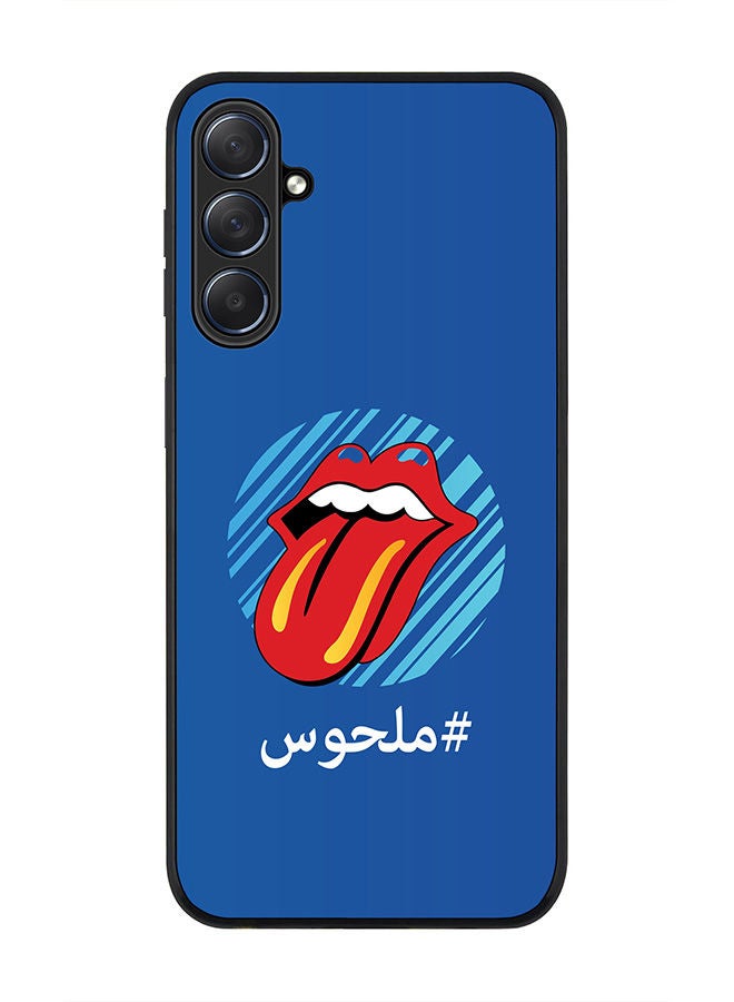 Stylizedd Rugged Black edge case for Samsung Galaxy M54 5G, Slim fit Soft Case Flexible Rubber Edges Anti Drop TPU Gel Thin Cover -  Malhoos/Crazy - Image 1
