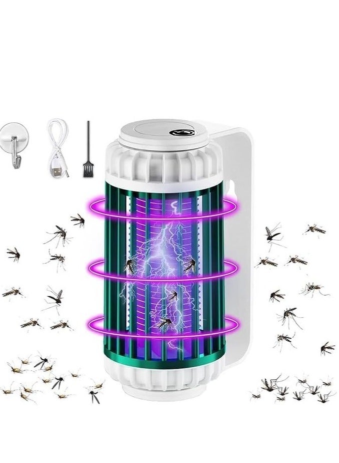 Electric Mosquito Killer, Portable Wall Mounted USB Rechargeable Outdoor Mosquito Trap Lamp, Double Baits, Dual Mode, Ultra-Quiet, Power Saving, Indoor Mosquito Zapper. - Image 1