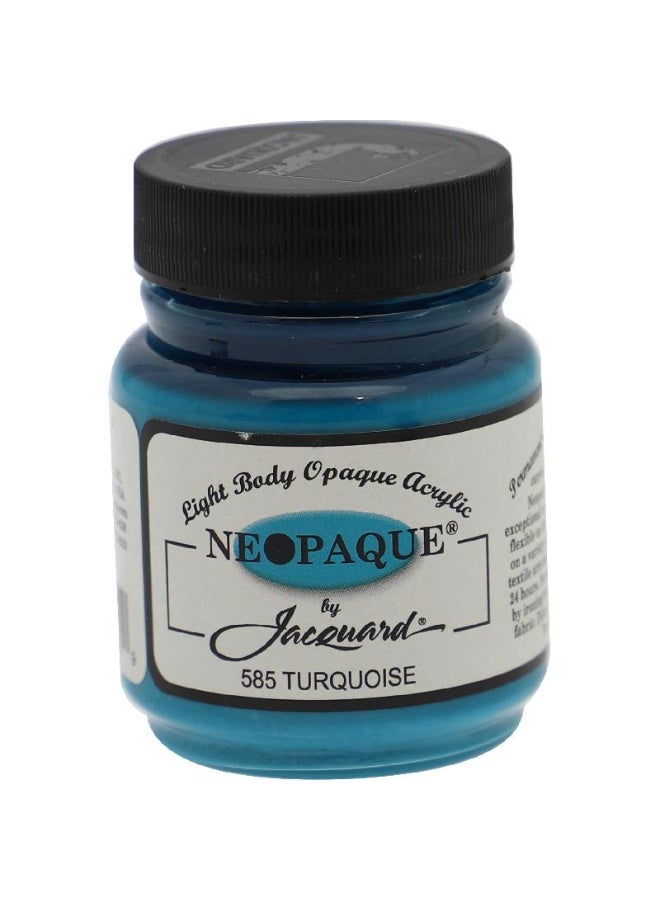 Jacquard Opaque Light Body Opaque Acrylic Fabric Painting Turquoise 2.25 oz ( 63.93 ml ) - Image 1