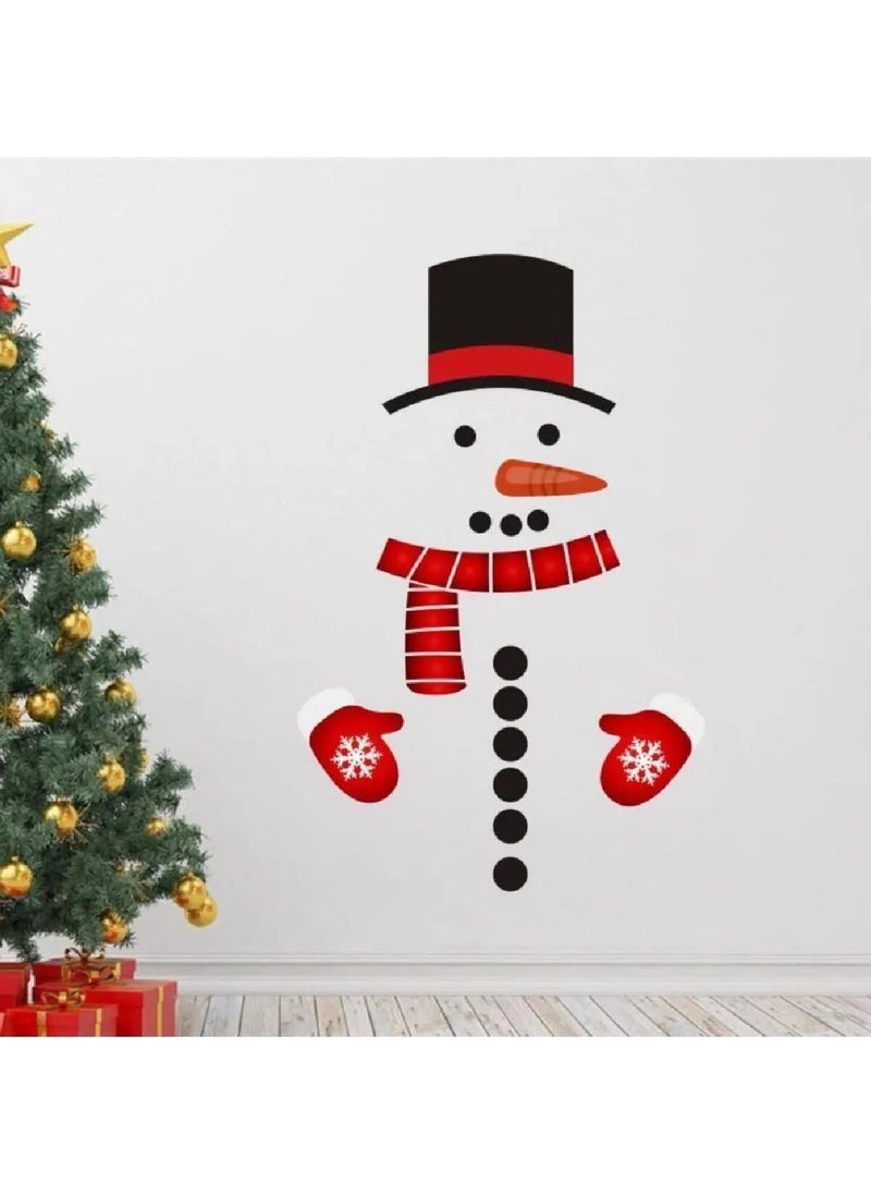 Kt Grup Kt Group Christmas Christmas Snowman Decorative Sticker  - Image 3
