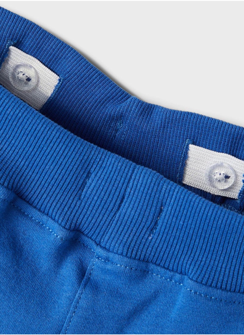 NAME IT - Kids Mickey & Donald Cuffed Sweatpants - Image 1