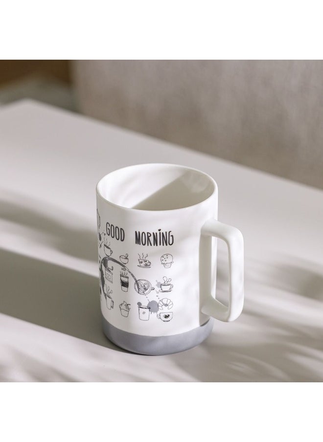 DANUBE HOME Danube Home Danube Essential 2-Piece New Bone China Mug Set Elegant And Durable Perfect For Tea Coffee Or Hot Beverages Stylish And Comfortable Design For Home Or Office Use 8X7X10.8Cm 405Ml  - Image 3
