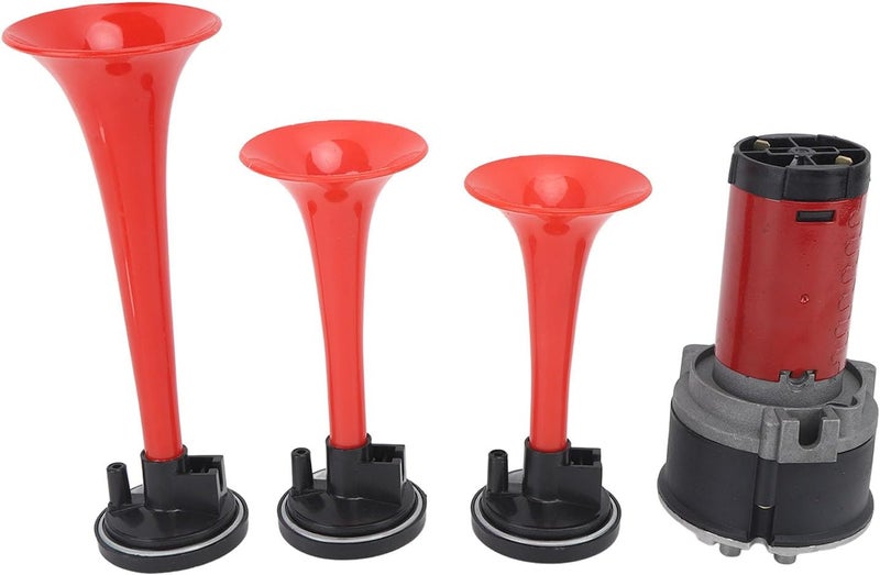 [Must-have for every family] Tbest Music Air Horn 3 Trumpet 12V 125dB Musical Sound with Compressor and Hose Universal Fit for Trucks Cars Boats Buses Fit all Gulf countries Various color options New launch Anti slip Scheduled warehouse deliver Advanced compact design Workday cycle fulfillment Chemical free Easy lifting build Periodic restock local Big & small space compatible Classic trendy design picks Regulated warehouse storage Multiple useful functions General standard crafted KSA stocked goods Local market compliant trusted quality Global sizing options Transit damage minimized design Limited time offer Fixed delivery schedule Low maintenance Salt mist resistant Global upgraded practical design - Image 2