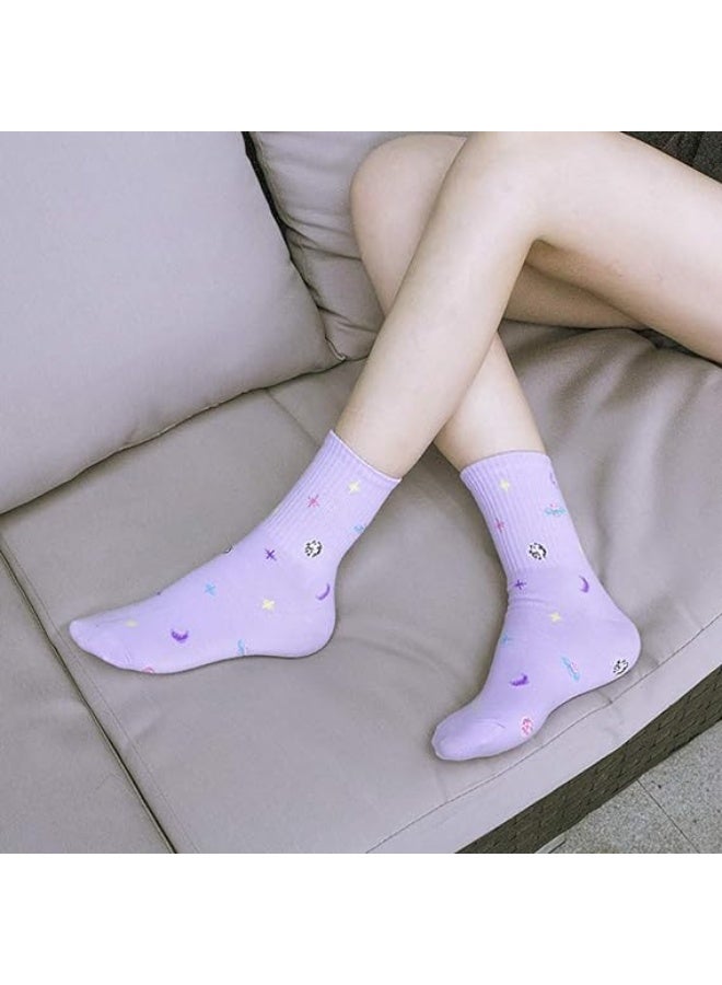 ChicAbode Women's Cute and Novelty Casual Crew Socks, Lovely Funny Patterned Cotton Ankle Dress Socks. - Image 4