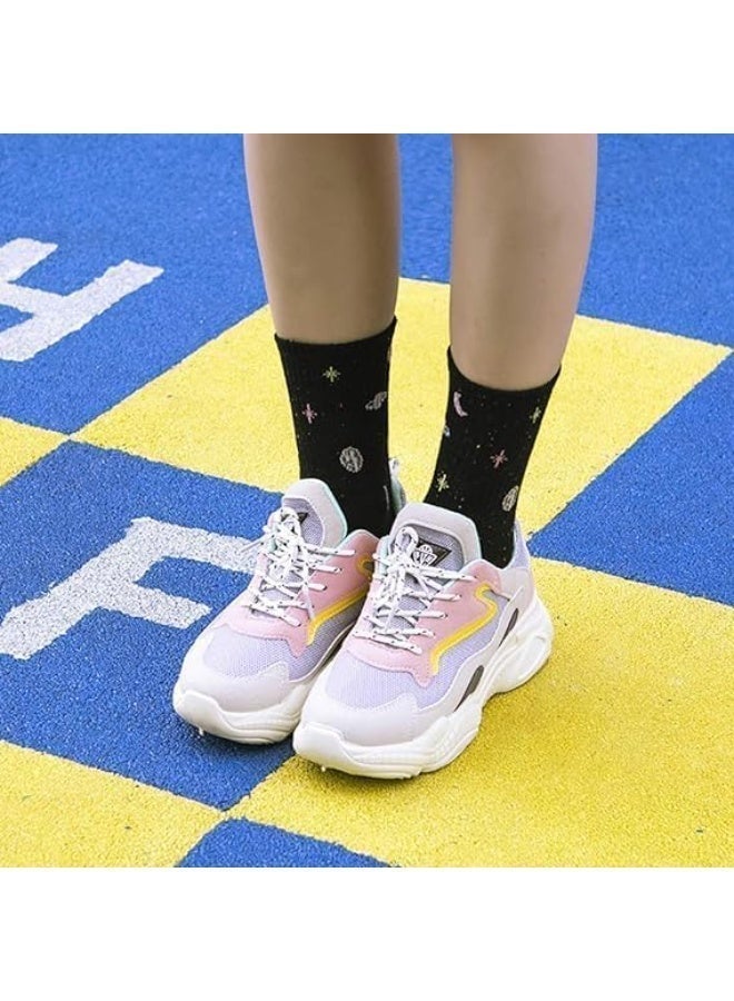 ChicAbode Women's Cute and Novelty Casual Crew Socks, Lovely Funny Patterned Cotton Ankle Dress Socks. - Image 5