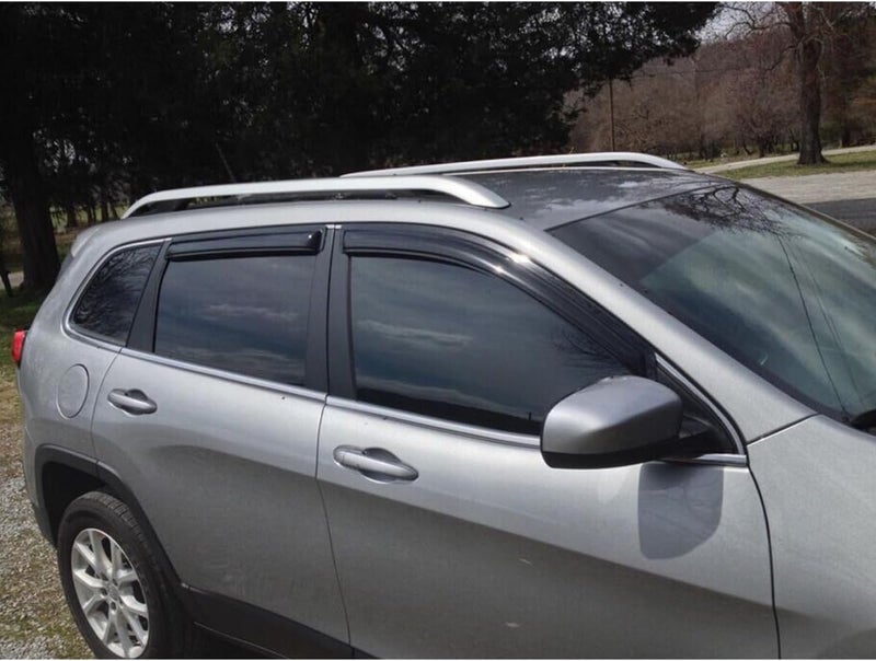 Lightronic WV94981 Outside-Mount Side Window Visor Deflector Rain Guard Set for 2014-2023 Jeep Cherokee - Image 4