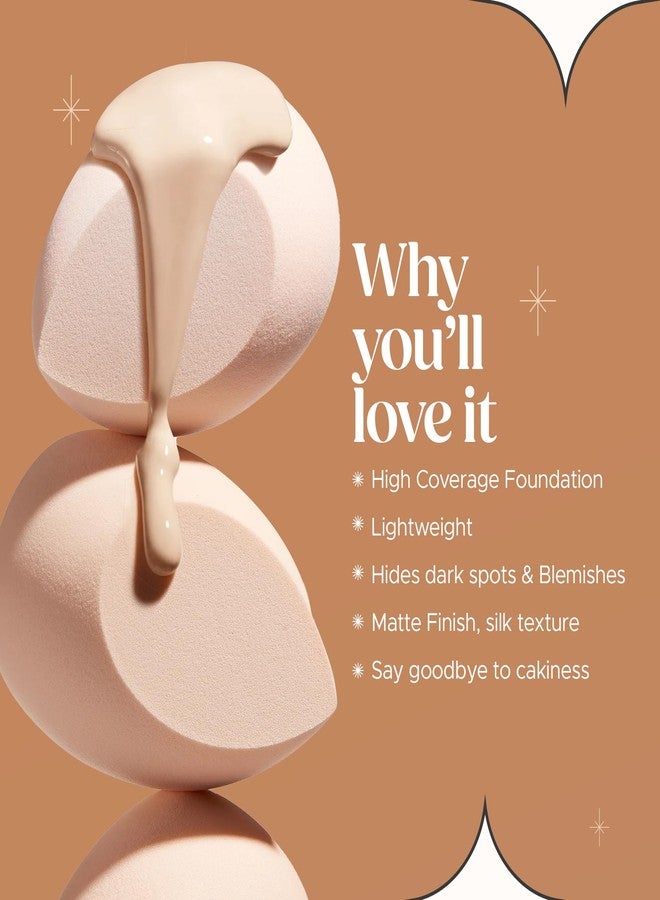 Hilary Rhoda High Definition Foundation for Women | Hides Pores & Blemishes | HD Foundation For All Skin Types | Blendable Formula | Natural & Matte Finish | High Coverage Liquid Foundation - 33ml (Rose Blush - Shade 02) - Image 4