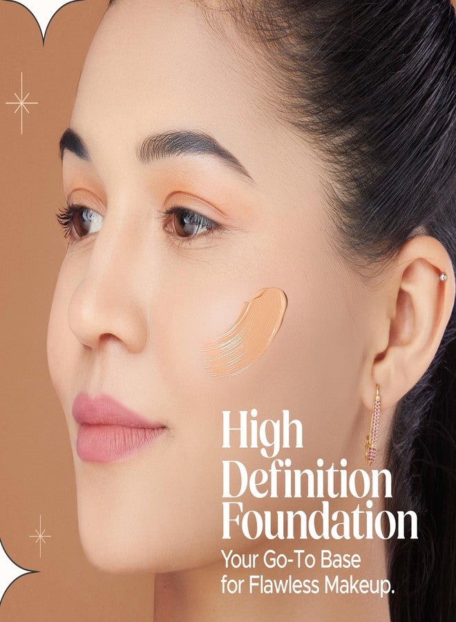 Hilary Rhoda High Definition Foundation for Women | Hides Pores & Blemishes | HD Foundation For All Skin Types | Blendable Formula | Natural & Matte Finish | High Coverage Liquid Foundation - 33ml (Rose Blush - Shade 02) - Image 3