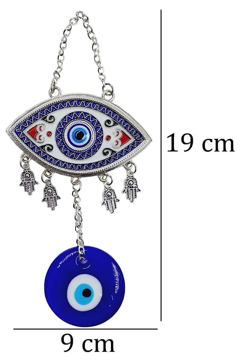 ARTISKRITI Evil Eye Hanging for Home Entrance Door Decoration, Nazar Battu for Home Protection, Good Luck Charm and Prosperity, Big Size (Meenakari Eye White) - Image 5