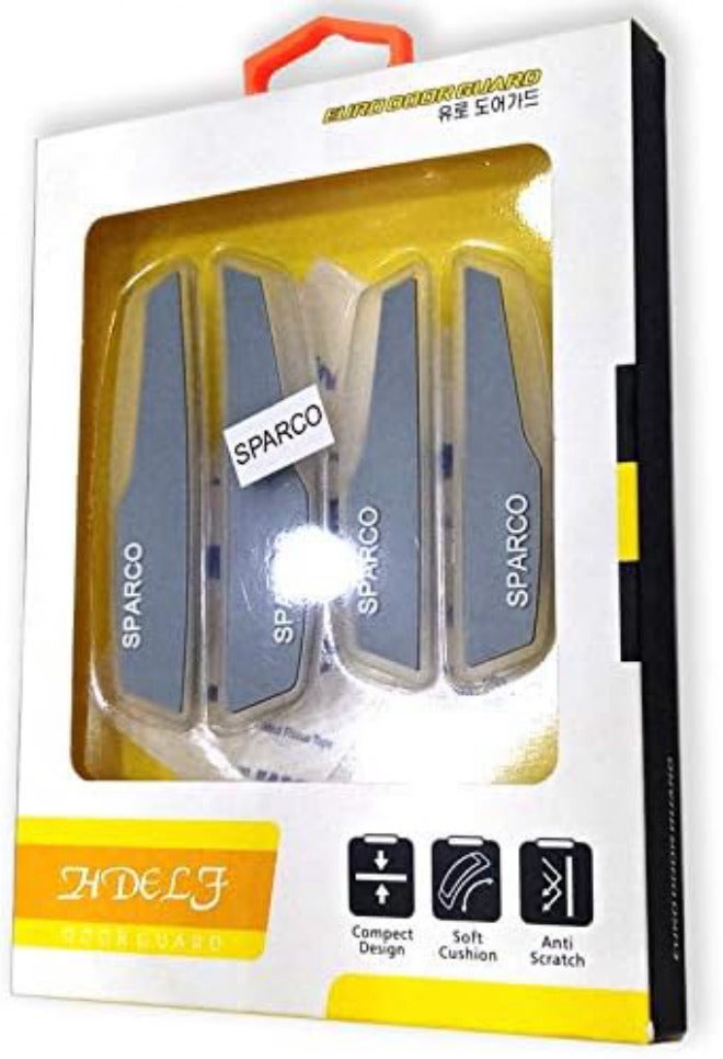 4Pcs/Set Euro Universal Car Door Guard Car Protection Strip - Grey - Image 2