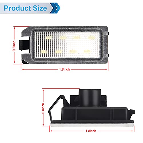 MbuyDIY LED License Plate Light Lamp Assembly Compatible with 2014-2021 Grand Cherokee WK 6000K White, Pack of 2 - Image 4