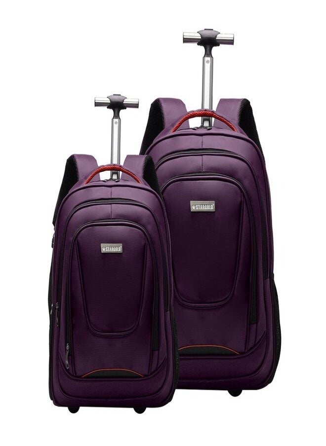 Stargold - Multipurpose Rolling Trolley Backpack 2 Pcs Set For Laptop, School & Business - Image 1