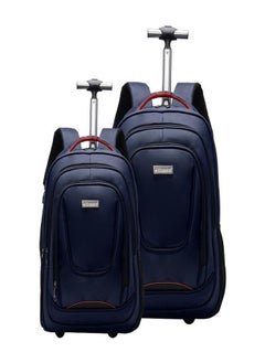 Multipurpose Rolling Trolley Backpack 2 Pcs Set For Laptop, School & Business