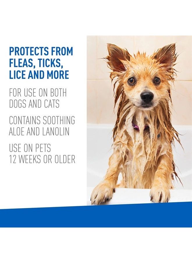 ADAMS Plus Pyrethrin Dip For Dogs and Cats | Kills and Repels Fleas, Ticks, Lice, Gnats, Mosquitoes and Flies | 4 Fl Oz 