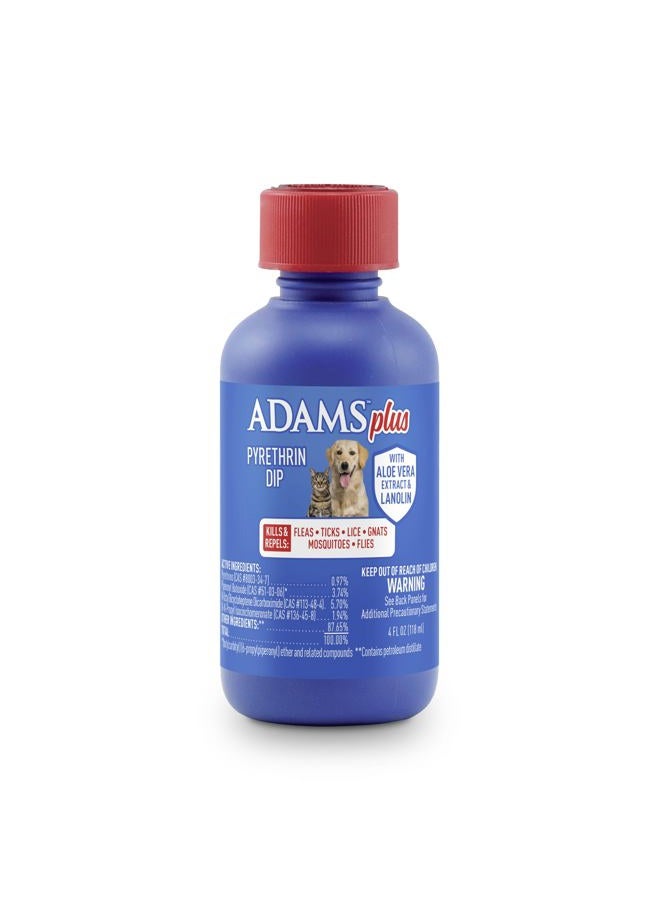 ADAMS Farnam Adams Plus Pyrethrin Dip for Dogs and Cats, 4 oz - Image 1