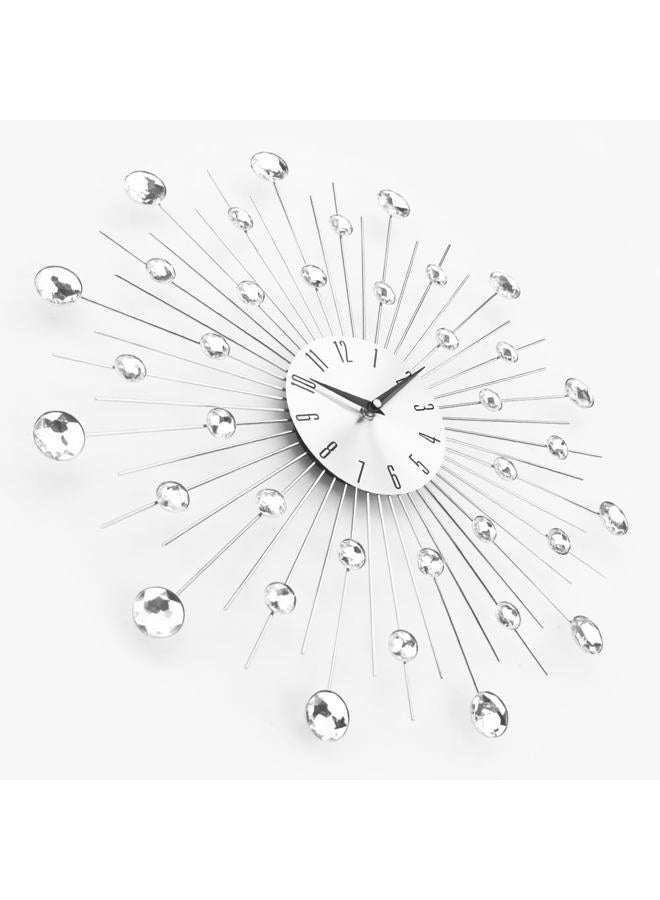 Timelike Wall Clock Stylish Diamond Clock Large Silent Non-ticking Arabic Numera Wall Clocks Décor for Living Room, Bedroom, Kitchen, Home Decor (50cm/ 20inch - Image 3