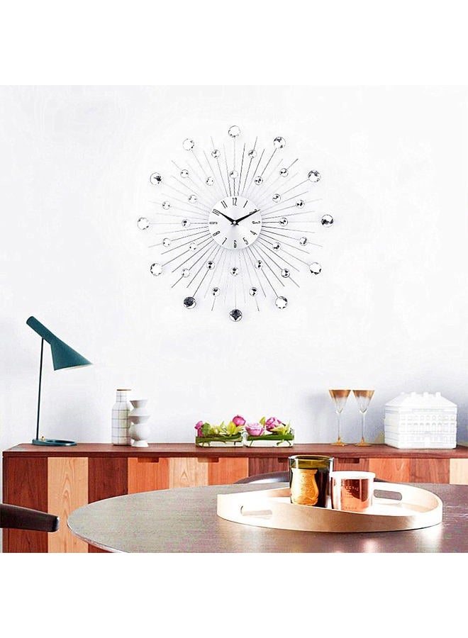 Timelike Wall Clock Stylish Diamond Clock Large Silent Non-ticking Arabic Numera Wall Clocks Décor for Living Room, Bedroom, Kitchen, Home Decor (50cm/ 20inch - Image 5