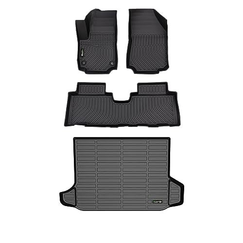 HAFIDI Automotive Floor Mats Cargo Liner for GMC Terrain 20182024 Chevrolet Equinox 20182024Not for EV All Weather Protection Full Set Black - Image 1