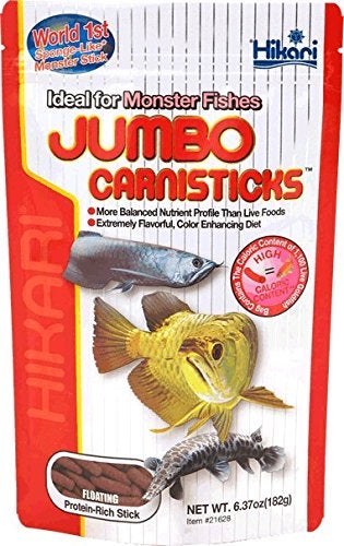 Hikari Fish Jumbo Carnistick Floating Type Long Pellets, 182G, All Life Stages