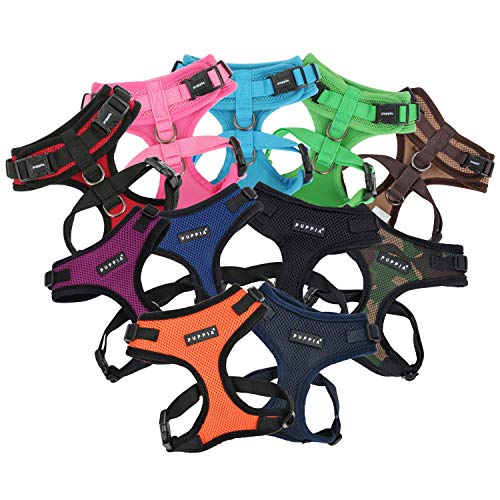 PUPPIA Authentic Puppia RiteFit Harness with Adjustable Neck, Pink, Large - Image 3