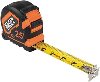 Klein Tools Klein Tools 9225 Tape Measure, Heavy-Duty Measuring Tape with 25-Foot Double-Hook Double-Sided Nylon Reinforced Blade,  - Image 1