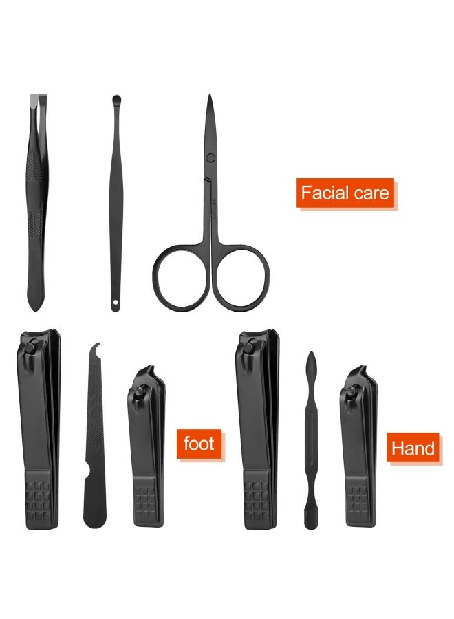 Aceoce Manicure set Men Personal Care Tools Accessories Finger and Toe Nail Clippers Kit Professional Manicure Pedicure Kit With Travel Case Nail Grooming Kit Present for Men Husband Boyfriend Parent  - Image 5