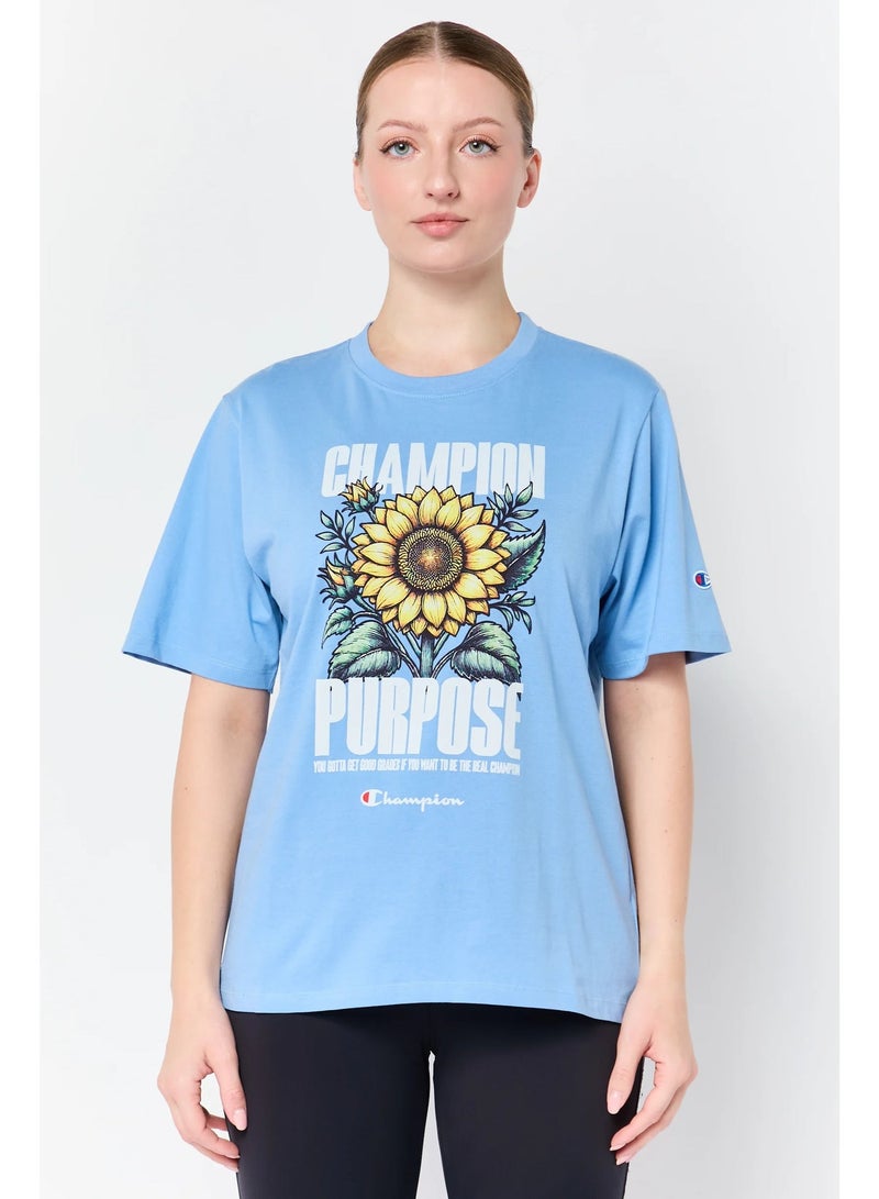 Champion Women Sportswear Fit Short Sleeve Purpose Outdoor T-Shirt, Dusk Blue - Image 1