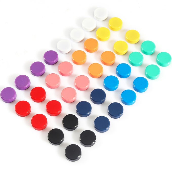 FRIDGE MAGNET 40 PACK 10 COLORS REFRIGERATOR MAGNETS MINI STRONG MAGNETS FOR WHITEBOARD LOCKER MAP COLORFUL ROUND CUTE SMALL MAGNETS FOR KITCHEN OFFICE CLASSROOM SCHOOL ASSORTED