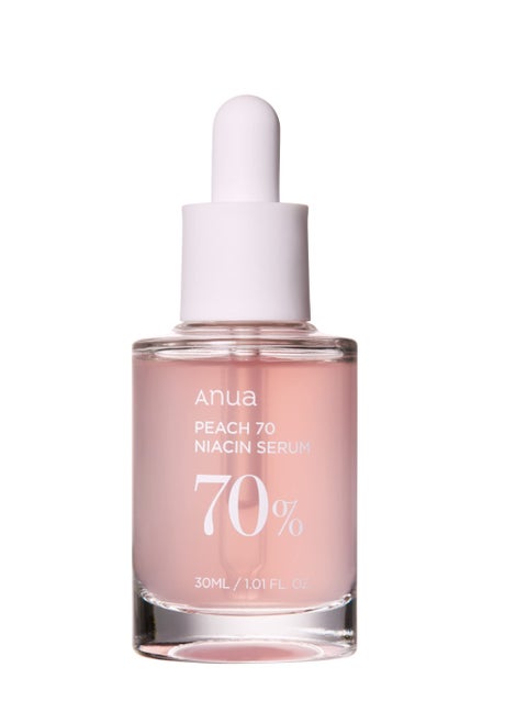Anua Peach 70% Niacinamide Serum 30ml / brightening hydrating face serum hyperpigmentation treatment reducing melanine daily clean beauty (1.01 fl. oz.)