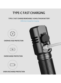 Arabest Mini Flashlight, Rechargeable Flashlight, 1500 High Lumen Small Flashlight for Camping/Hiking/Daily Use (Black)  - Image 5