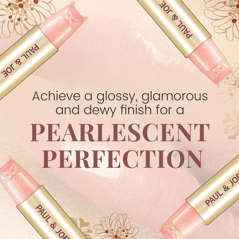 Paul & Joe Pearl Lipstick Refill 402, Light Pink, Glossy Finish with Champagne & Gold Shine, Hydrating for Dry Lips with Jojoba Oil & Orange Flower Water, Case Sold Separately, 0.10 oz - Image 4