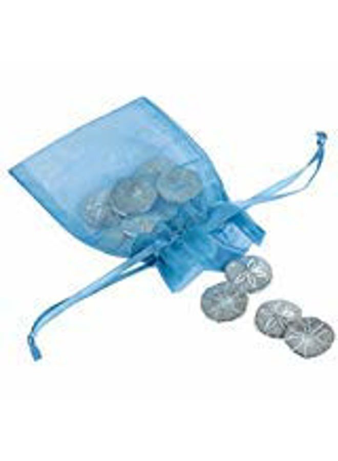 Danforth- Sand Dollar Pocket Tokens/Coins, Pewter, Made In USA, Gift Bag (Pack of 10), Pewter, No Gemstone