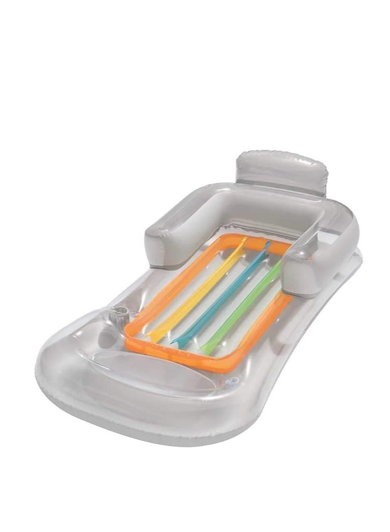 Bestway Designer Inflatable Pool Lounger – Stylish Blue Floating Chair for Ultimate Relaxation - Image 1