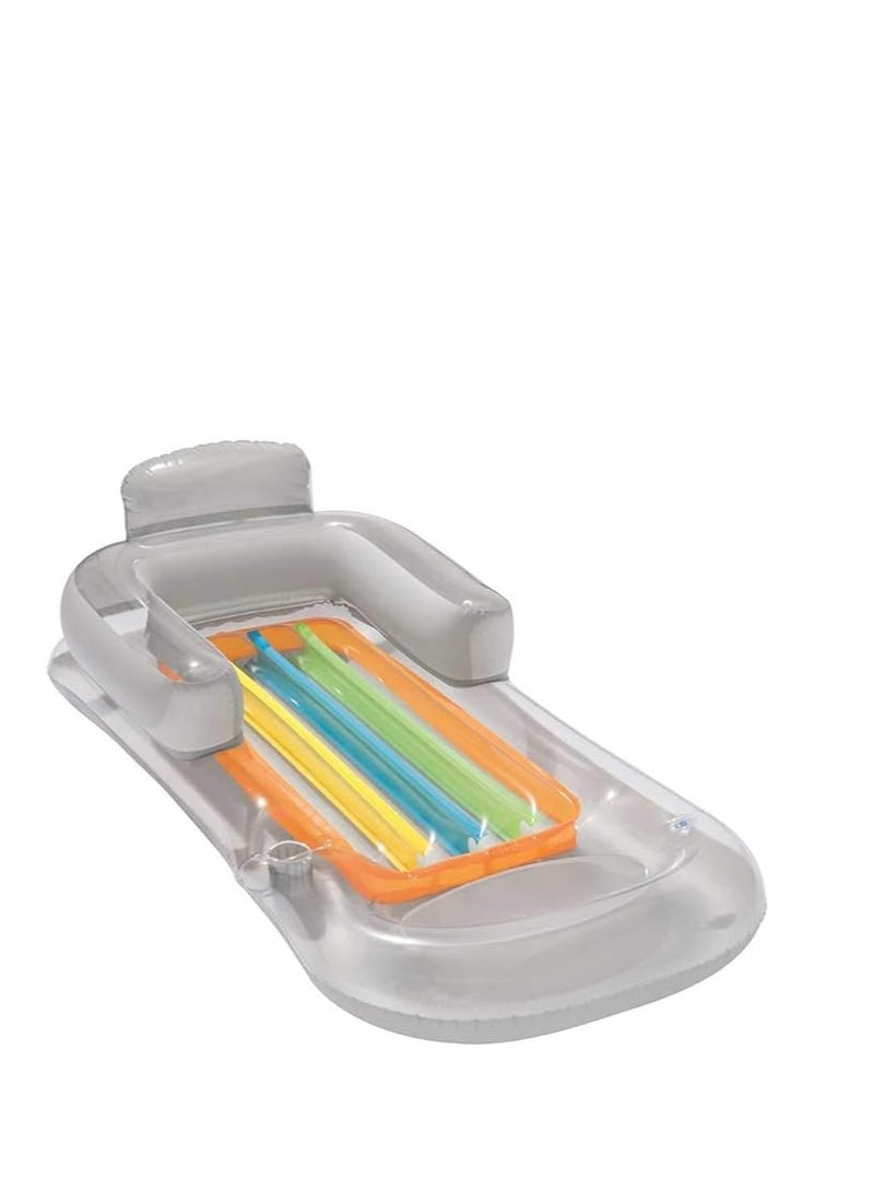 Bestway Designer Inflatable Pool Lounger – Stylish Blue Floating Chair for Ultimate Relaxation - Image 3