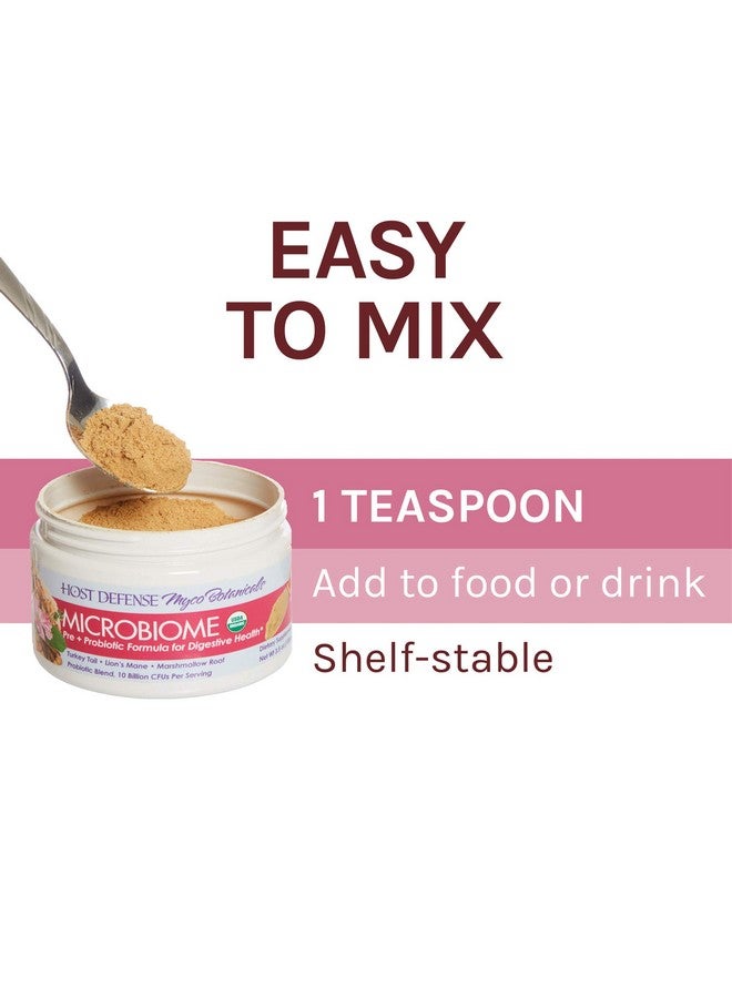 Host Defense Mycobotanicals Microbiome Powder Digestive Support With Probiotics Mushroom Supplement 3.5 Oz Plain - Image 5