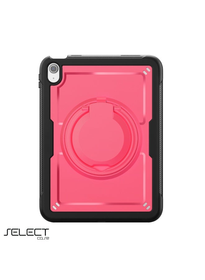 Select " Shockproof iPad Case – Kid-Safe Design Compatible with iPad 9th Generation (10.2-inch), in Pink. Features Thermoline Technology, 360° Rotatable, equipped with a Foldable Kickstand for easy viewing and use." - Image 1