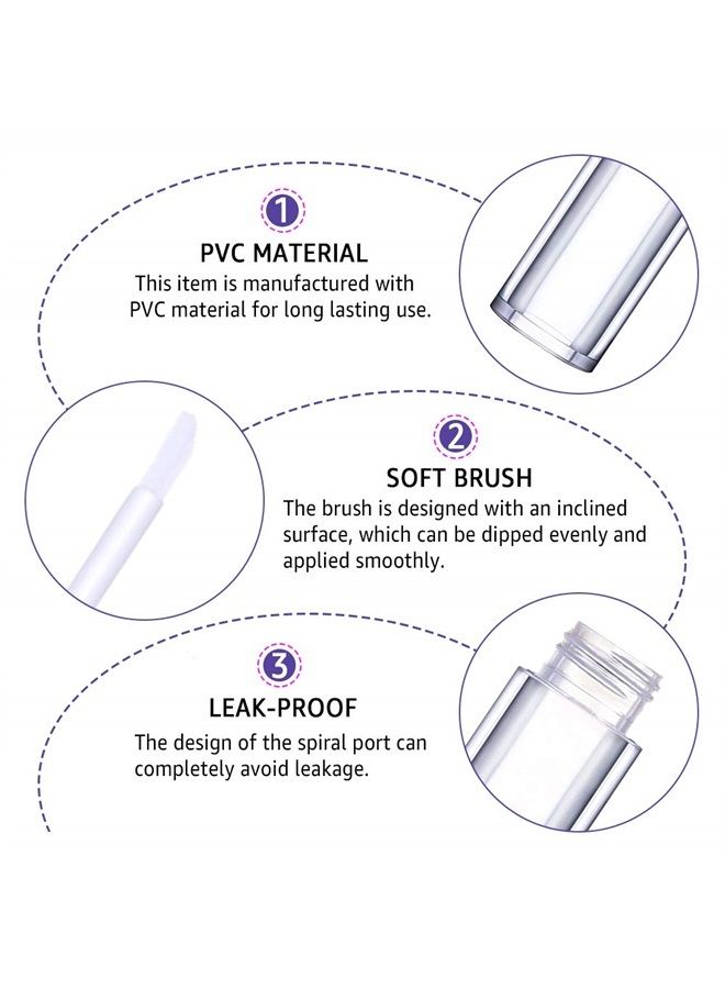 AMORIX 20 Pack Diamond Lip Gloss Tubes with Wand 5ml Empty Rhinestone Cute Lipgloss Bottles/Containers Crystal Lip Gloss Supplies Kit + 2pcs Syringes + Labels for DIY Lip Gloss Base - Image 2