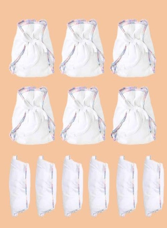 SuperBottoms DryFeel Baby Langot 0-6 months l Organic Cotton Modern Baby Nappy l Mess-free Langot with Gentle Elastics l Super DryFeel Top Layer l Diaper-free Time Essential | 12 Pack - Image 2